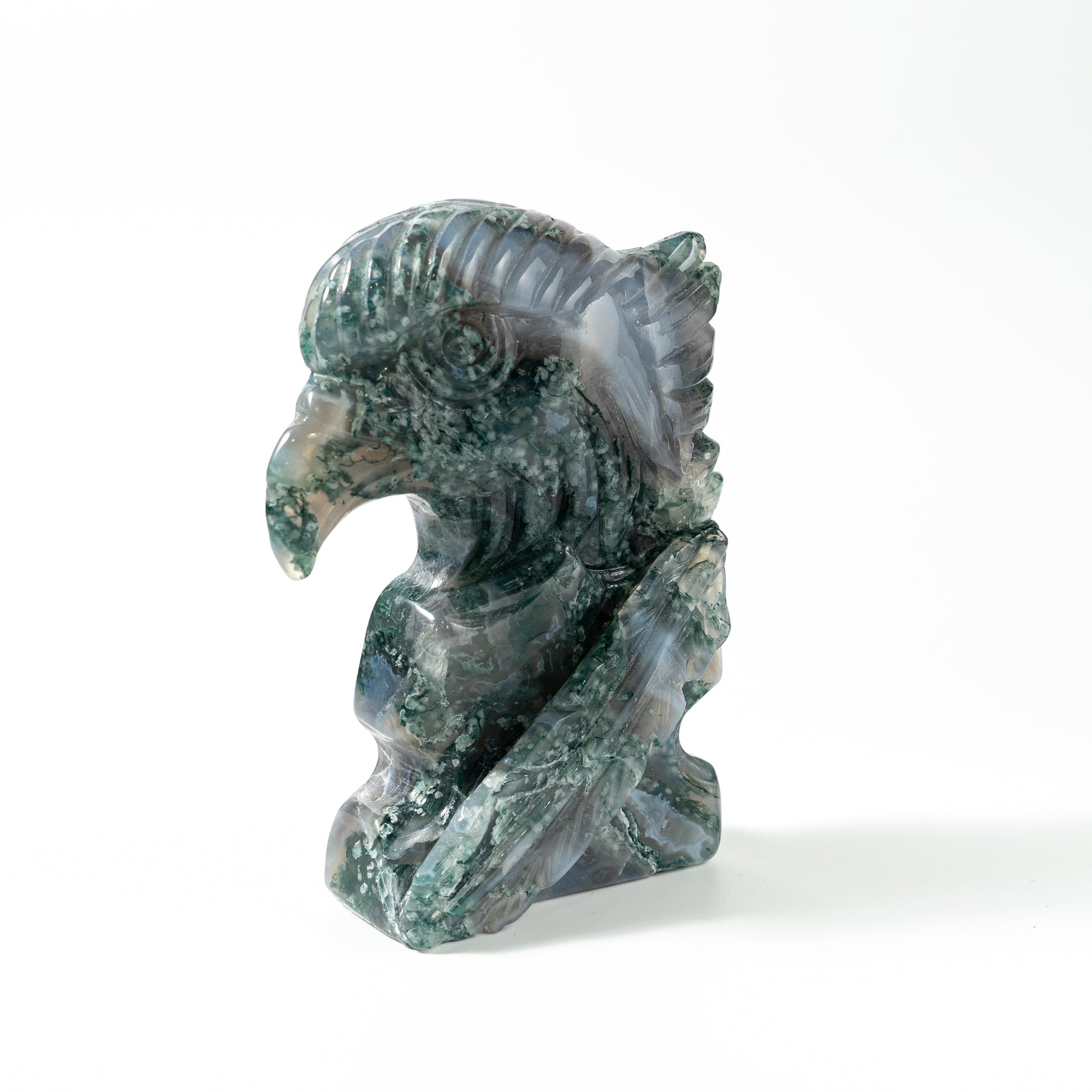 【Craving】- Moss Agate Eagle