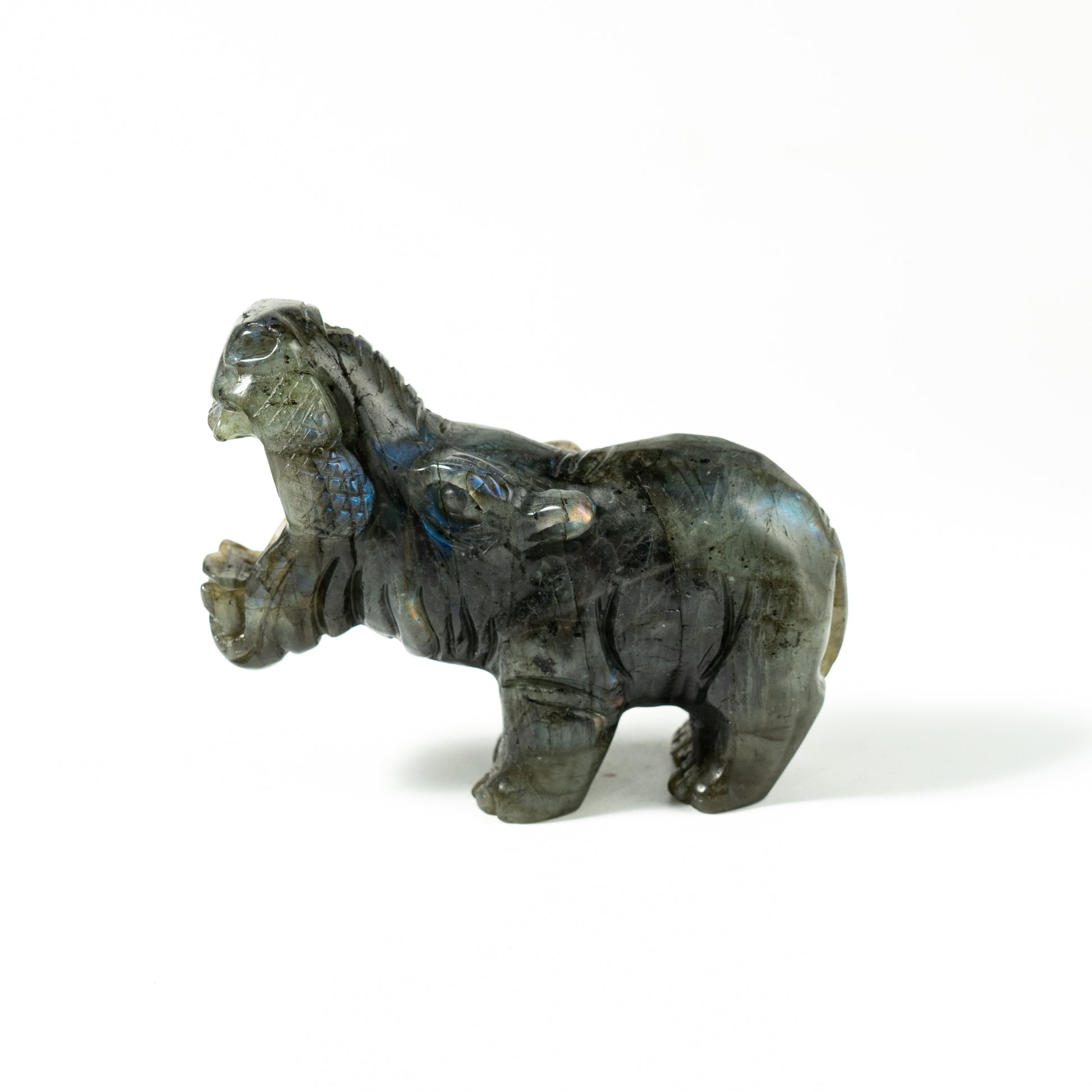 【Craving】- Labradorite Hippopotamus