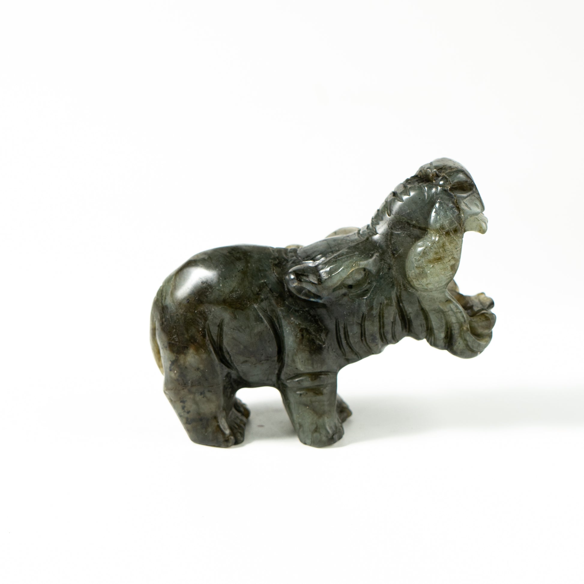 【Craving】- Labradorite Hippopotamus